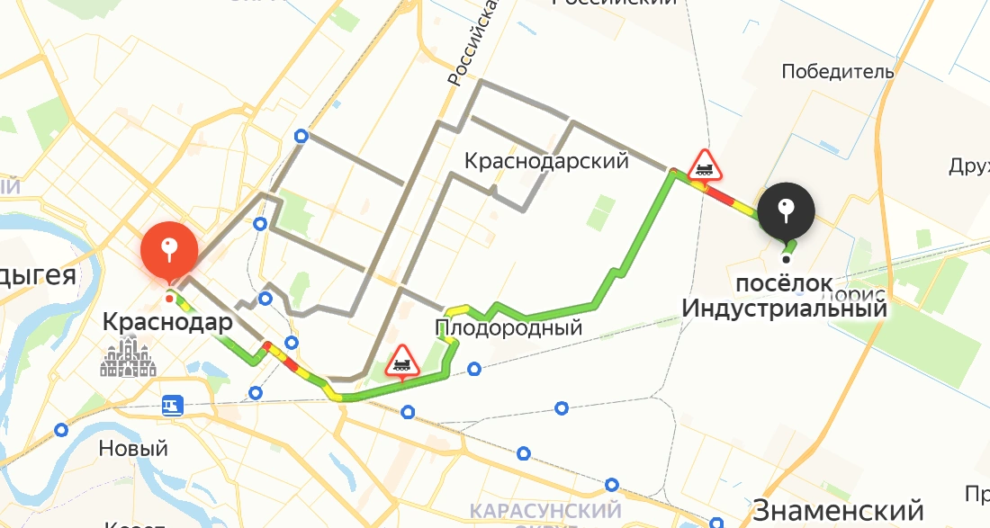 Индустриальный — Краснодар